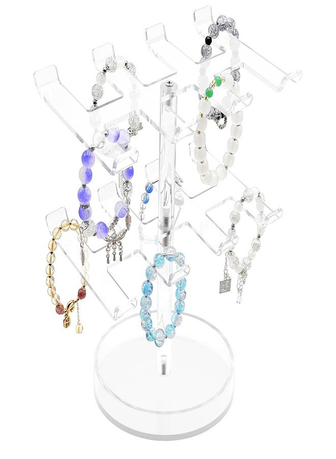 Bigfety Bracelet Holder Organizer, 2 Tier Acrylic Bracelet Display Stand for Women - Image 1