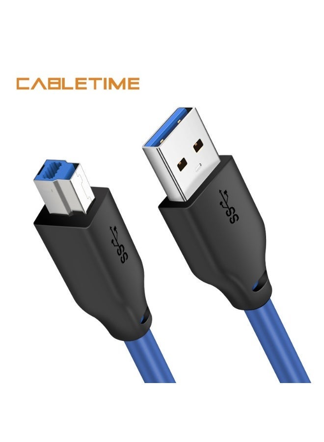 كابل تايم كابل طابعة PVC USB3.0 AM TO BM بطول 1 متر - Image 1