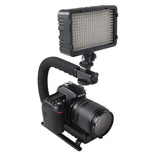 VIBLITZ® Universal Stabilizer C-Shape Bracket Video Handheld Grip for DSLR DV Camera (Black) - Image 3