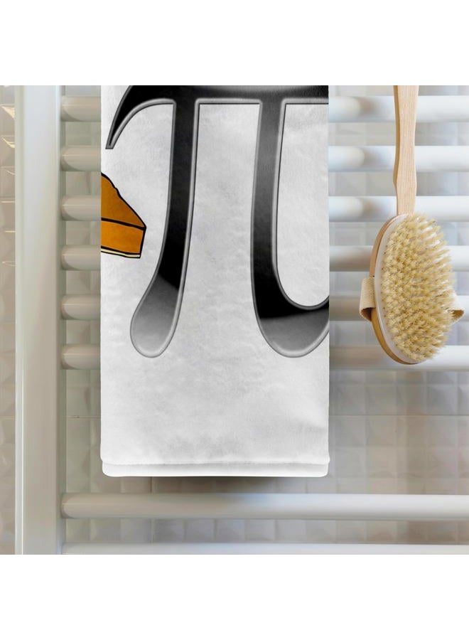 3DROSE 3D Rose Image of I Love Pumpkin Pie with Math Symbol Hand Towel, 15" x 22", Multicolor - Image 2