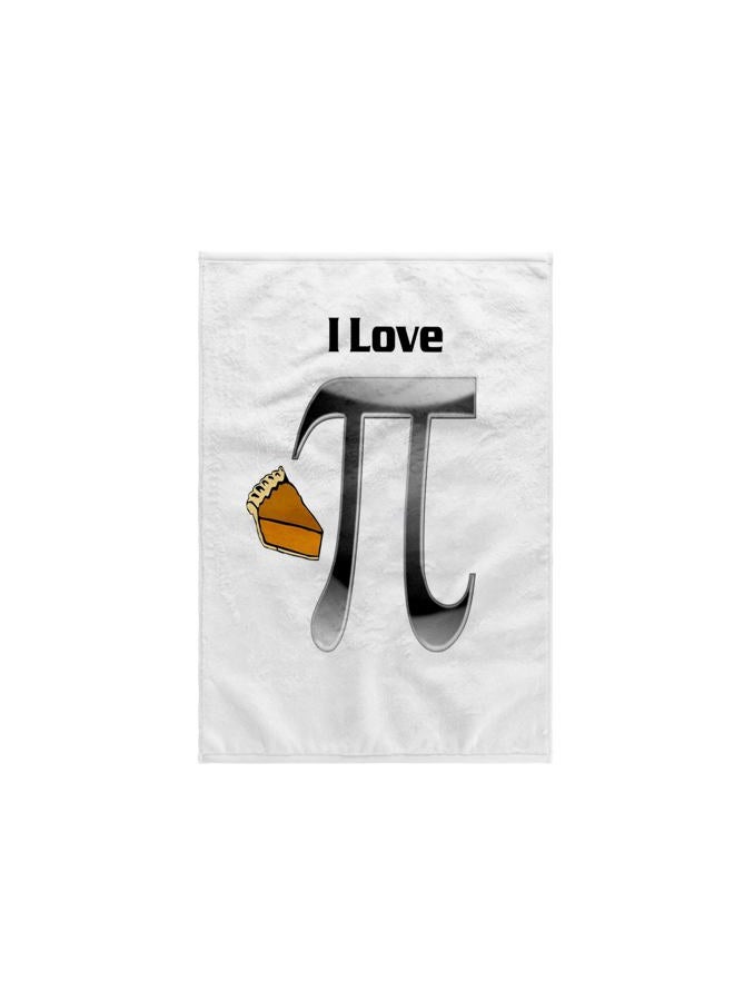 3DROSE 3D Rose Image of I Love Pumpkin Pie with Math Symbol Hand Towel, 15" x 22", Multicolor - Image 1