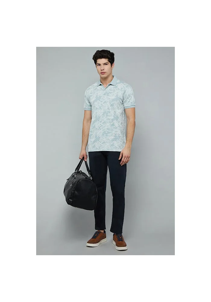 أر أند بي Printed Polo T-Shirt with Short Sleeves