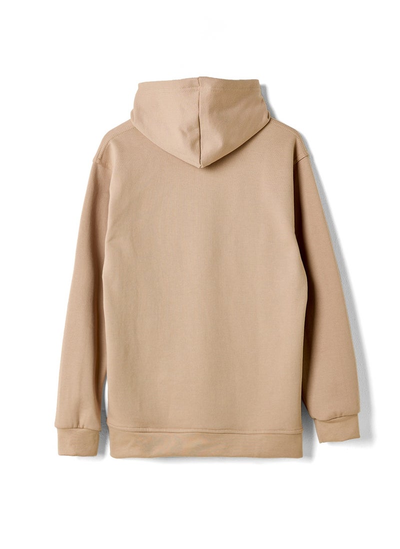 Eid Al Etihad Eid Al Etihad Kids Hoodie- Beige  - Image 2
