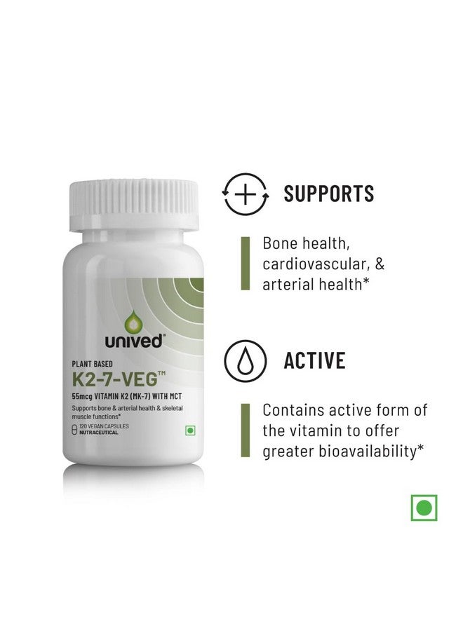 Unived Vitamin K2-7 (MenaquinGold) 55mcg, Plant-Based Vitamin MK-7, For Optimal Calcium Absorption, Heart & Bone Health - Image 2