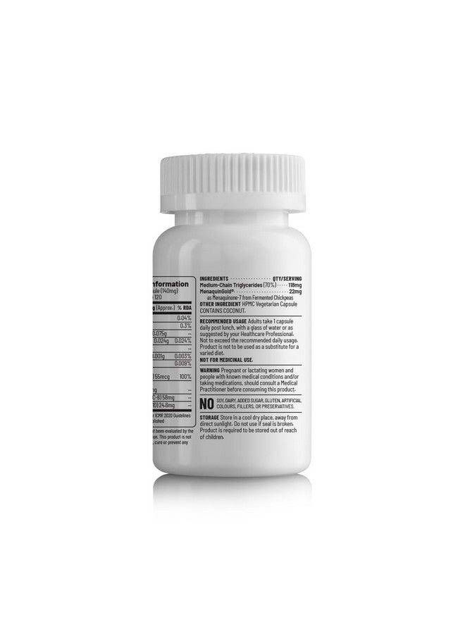 Unived Vitamin K2-7 (MenaquinGold) 55mcg, Plant-Based Vitamin MK-7, For Optimal Calcium Absorption, Heart & Bone Health - Image 4