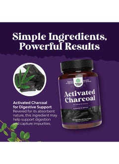 Natures Craft Cleanse And Detox Activated Charcoal Pills - Purifying Detox Pills With 1100Mg Coconut Charcoal Powder For Bloating Relief And Body Detox Cleanse - Active Charcoal Tablets For Gut Health - 90 Count  - Image 4