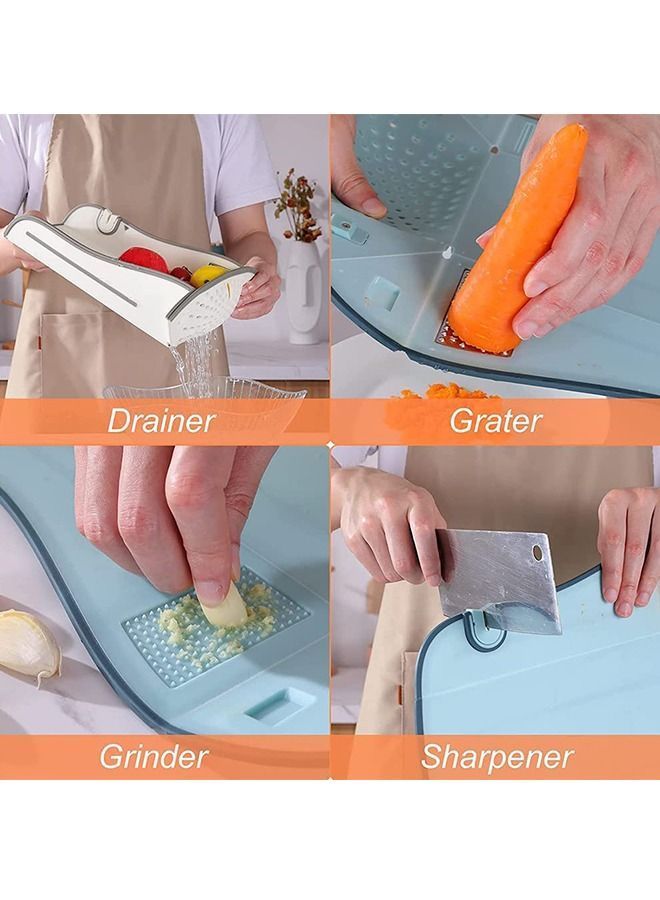 Y&D DMG Foldable Cutting Board, 6-in-1 Muitifunctional Board,Camping & Camper Space Saving Choping Board for Camping/Picnic/Kitchen (Orange)  - Image 5