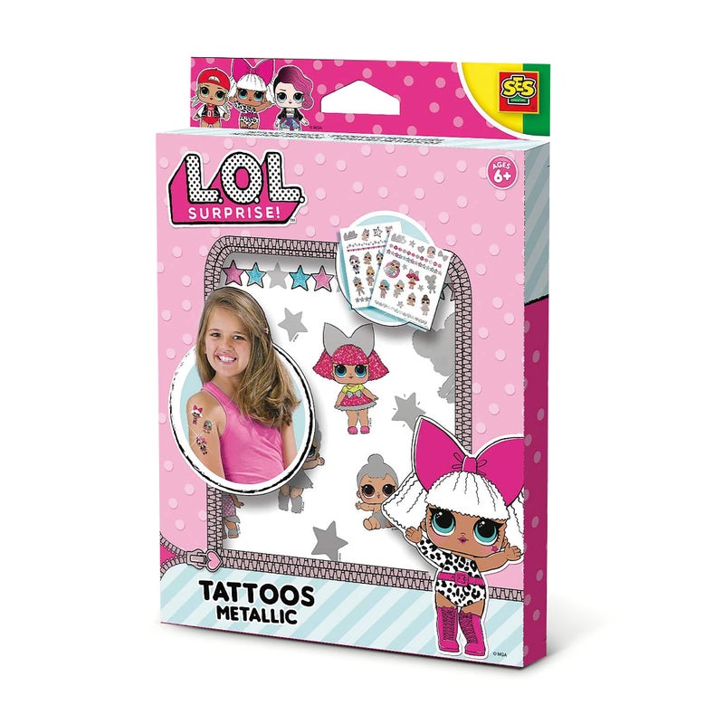 SES Creative 14192 L.O.L. Surprise L.O.L Metallic, Bunte Tattoos - Image 1