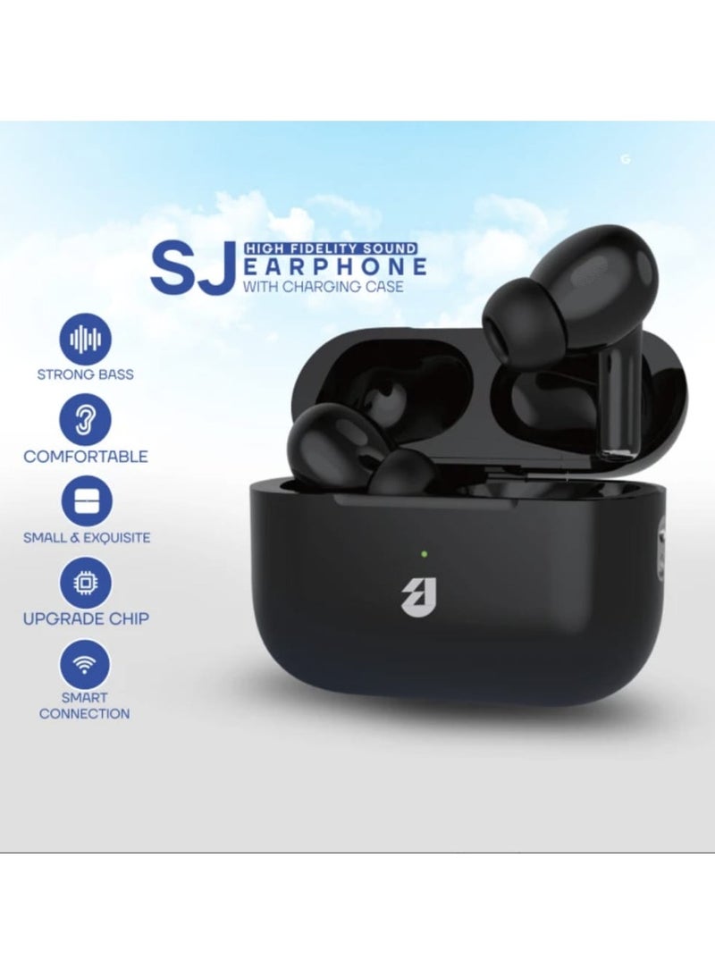 SONIC JEEM SJ402B True WirelFi Sound,ess Stereo (TWS) Earbuds with Hi Enhanced Chip & Compact Charging Case (BLACK) - Image 2
