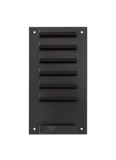 MyGift Mygit Wall Mounted Black Metal Dry Erase Marker Holder, Whiteboard Accessories Rack With 7 Slots For Markers And Eraser  - Image 3