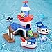 iPlay, iLearn iPlay iLearn Bath Toys for Toddlers 24 Kids Lighthouse Bathtub Shower Toy Set Wind up Swimming Boat Baby Bathtime Floating Fish Water Play Fun Birthday Gifts for 18 Month 3 5 6 Year Old Boy Girl - Image 2