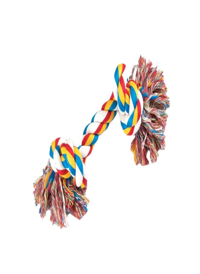 PetWag Cotton Chew Dog Rope Toy, 9.5 Inch Medium - Multicolor - Image 1
