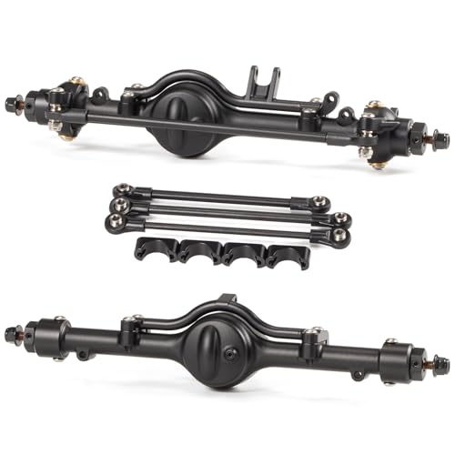ZMHOBBY CNC Aluminum 110 Scale Straight Axles with Leaf Spring Mount Panhard Links - Image 1
