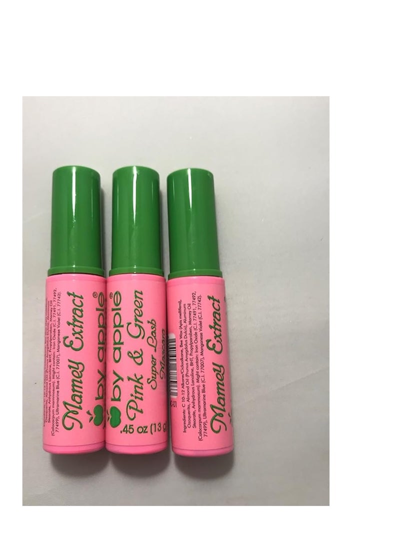 By Apple - Mascara Super Lash- Pink & Green (Black) 3 PCS - Image 1
