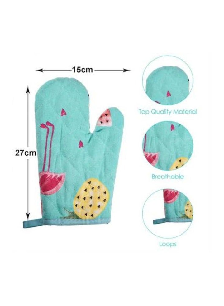 Kitchen Gloves + Mask 2 Pieces - High Heat Protection  - Image 2