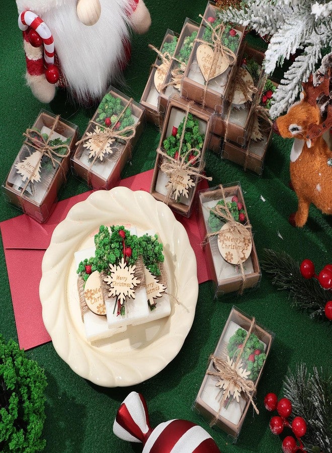 Heigble 20 Pack Christmas Mini Soap Favors Bulk Handmade Holiday Christmas Scented Soap Gifts for Guests Wedding Party Baby Shower Bridal Shower Home Office Decor Gifts(1.7 x 3.15 Inch,Rectangle - Image 4