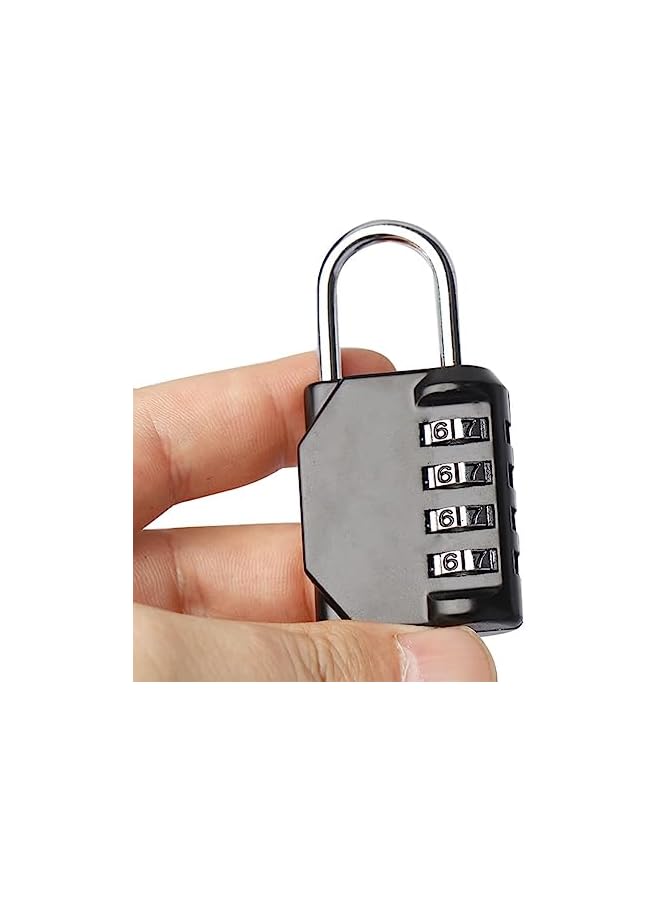 PROMASS PROMASS Combination Padlocks 4 Digit Code Security Luggage Lock Suitcase Lock Heavy Duty Lock Weather Proof Keyless for Outdoor, Gym, School, Garage, Storage-Black  - Image 2