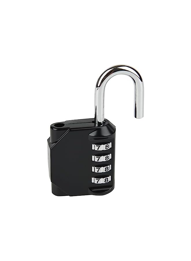 PROMASS PROMASS Combination Padlocks 4 Digit Code Security Luggage Lock Suitcase Lock Heavy Duty Lock Weather Proof Keyless for Outdoor, Gym, School, Garage, Storage-Black  - Image 3