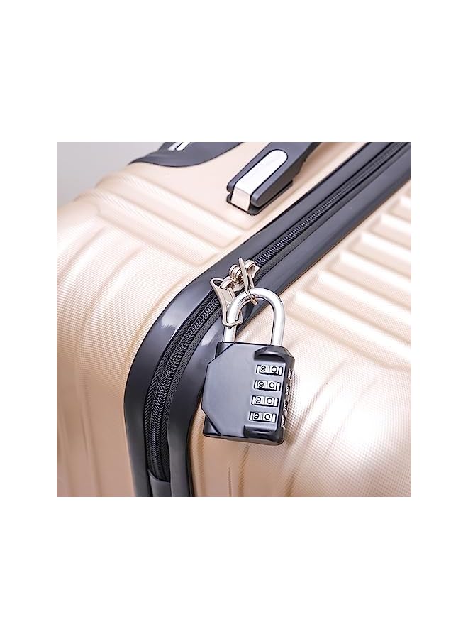 PROMASS PROMASS Combination Padlocks 4 Digit Code Security Luggage Lock Suitcase Lock Heavy Duty Lock Weather Proof Keyless for Outdoor, Gym, School, Garage, Storage-Black  - Image 5