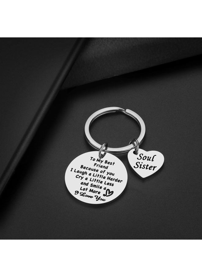 Baby Banana Soul Sister Keychain Gift for Best Friends - Birthday and Christmas Gifts for Women  - Image 5