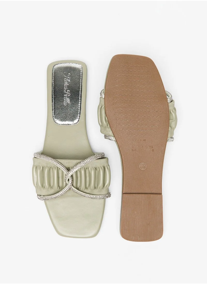 Flora Bella Studded Slip On Sandals