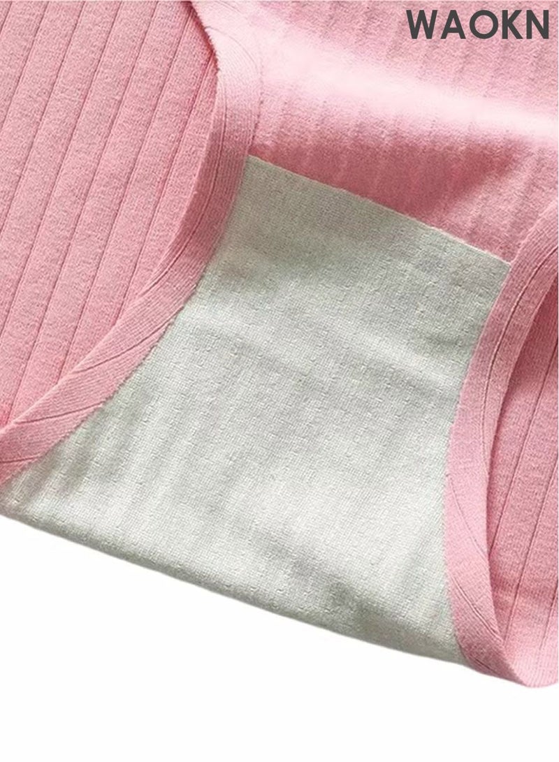 WAOKN 6-Piece Cotton Bikini Breathable Panties Low Waist Fashionable Ladies Panties Trunks Breathable and Comfortable Fashion Anti-Chafing Stretch Cotton, Stretch Cotton Moisture-Wicking Athletic Underwear - Image 3