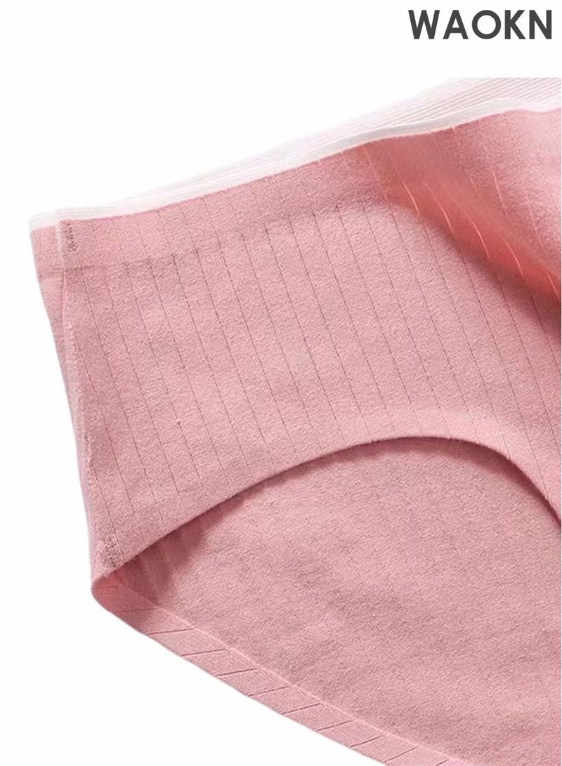 WAOKN 6-Piece Cotton Bikini Breathable Panties Low Waist Fashionable Ladies Panties Trunks Breathable and Comfortable Fashion Anti-Chafing Stretch Cotton, Stretch Cotton Moisture-Wicking Athletic Underwear - Image 2