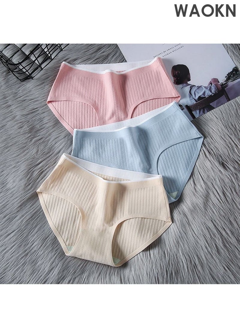 WAOKN 6-Piece Cotton Bikini Breathable Panties Low Waist Fashionable Ladies Panties Trunks Breathable and Comfortable Fashion Anti-Chafing Stretch Cotton, Stretch Cotton Moisture-Wicking Athletic Underwear - Image 4