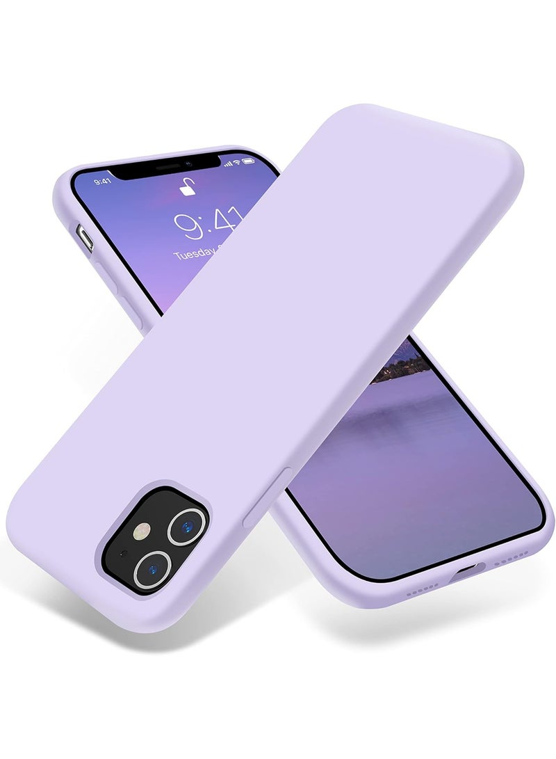 Compatible with iPhone 11 Case 6.1 Inch Slim Liquid Silicone 4 Layers Soft Gel Rubber Shockproof Protective Phone Case with Anti Scratch Microfiber Lining (Moov) - Image 1