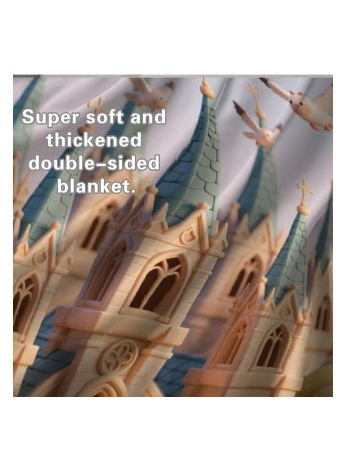 عام بطانية رقيقة من الفانيلا (دافئة ومريحة، ومناسبة للنوم واستخدام الألعاب وإزالة الغبار ومقاومة للرمل) 150 سم * 200 سم - 182 - Image 1