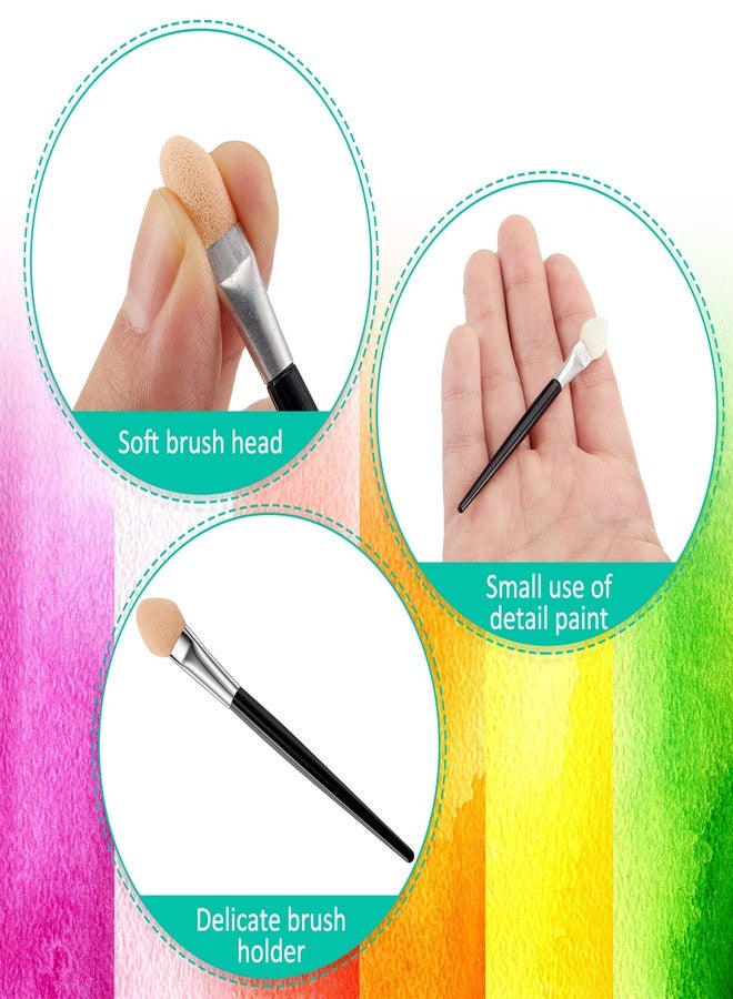 Zopeal Sponge Applicators Detailed Ink Paints Blending Brushes Painting Small Brushes Hand Tools for Pastel Artist Painting Pastels, DIY Scrapbooking Cards Making (24 Pcs) - Image 4