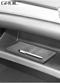 GROIC Car Registration and Insurance Holder, Artificial PU Leather Registration Holder for Car,Car Document Organizer with Pen Strap and Magnetic Closure  - Image 5
