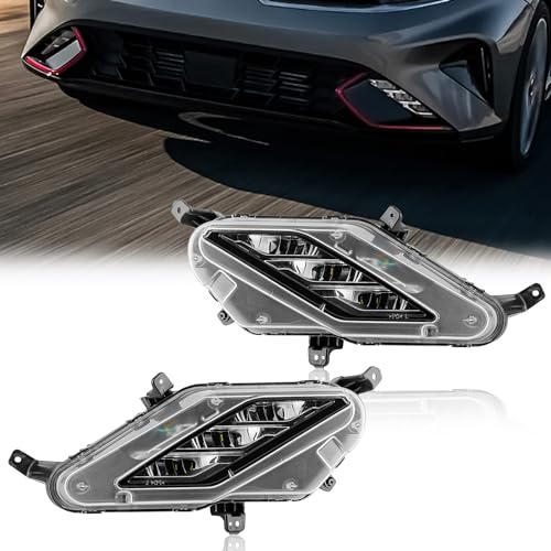 TODO LED Front Bumper DRL Daytime Running Lights for 2022 2023 Kia K3 Forte Driving Fog Lamp Daytime Running Light 92201-M7500 92202-M7500 - Image 1