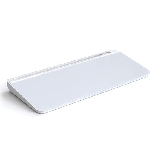 XBEY Desk Organiser Glass Desktop Whiteboard/Plastic Desk Buddy/Great Desk Organiser and Desk Accessory for Home Or Office/Dry Erase Board for Desk Notes (Full White) - Image 4