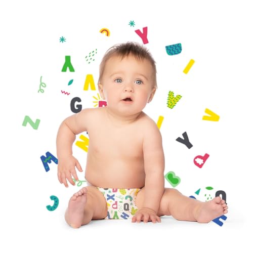 Hello Bello Premium Baby Diapers Size 1, 32 Count of Disposable, Extra-Absorbent, Hypoallergenic Baby Diapers with Snug and Comfort Fit, Alphabet Soup - Image 5