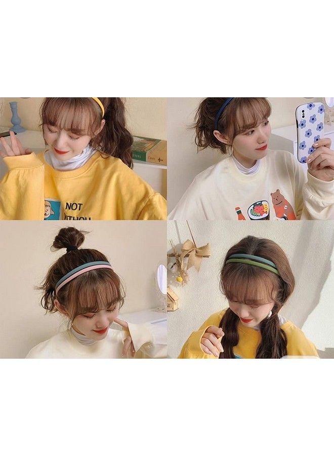 HOMEMATES Fashion Plastic Elastic Hair Bands Wavy Hair Comb Black Brown Headband Teeth Comb Shine Hairband Hoop Matte Hairbands Hair Accessory For Girls Women Lady (Set Of 12)(1)  - Image 5