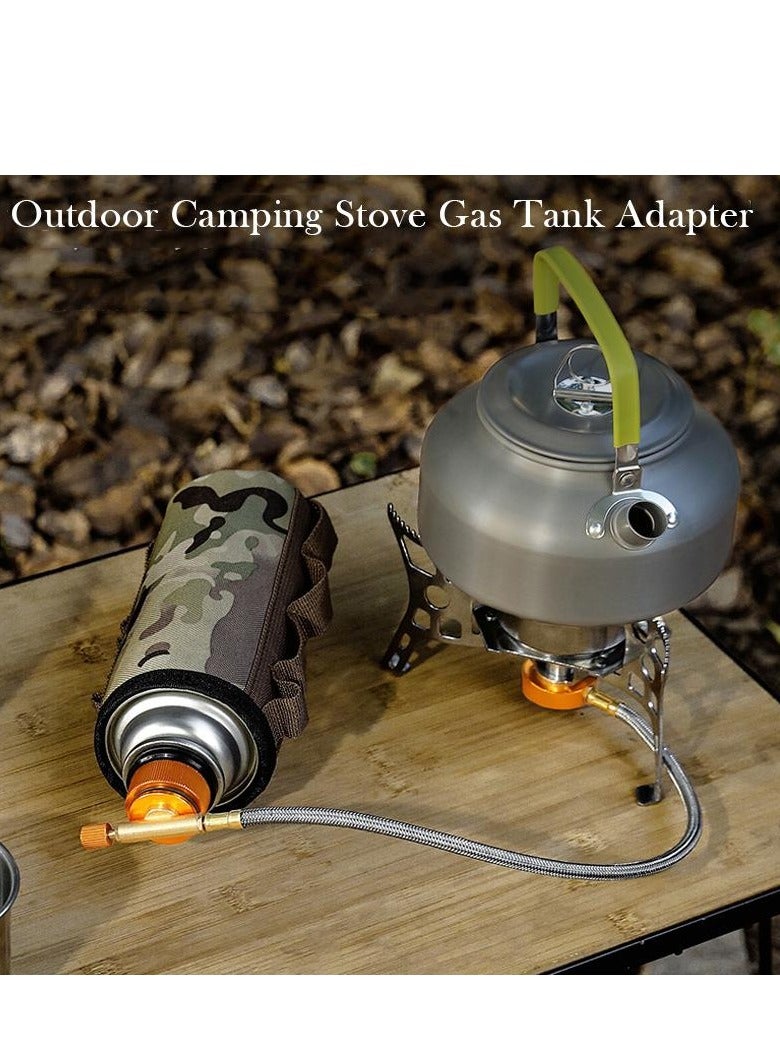 دي إل سي  في الهواء الطلق موقد للتخييم خزان الغاز تحويل محول سبليت نوع الفرن محول موقد الموقد محول رئيس التخييم الملحقات البيوتان محول السيارات خارج - Image 5