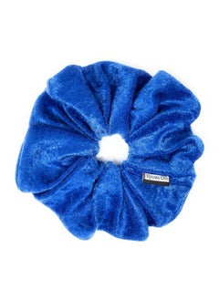 XL Jumbo Velvet Scrunchie For Hair Scrunchy for Women Girls Durable Elastic Band Ties to Hold Thick Straight Curly Hair  Breakage Frizz Prevention Princess Blue