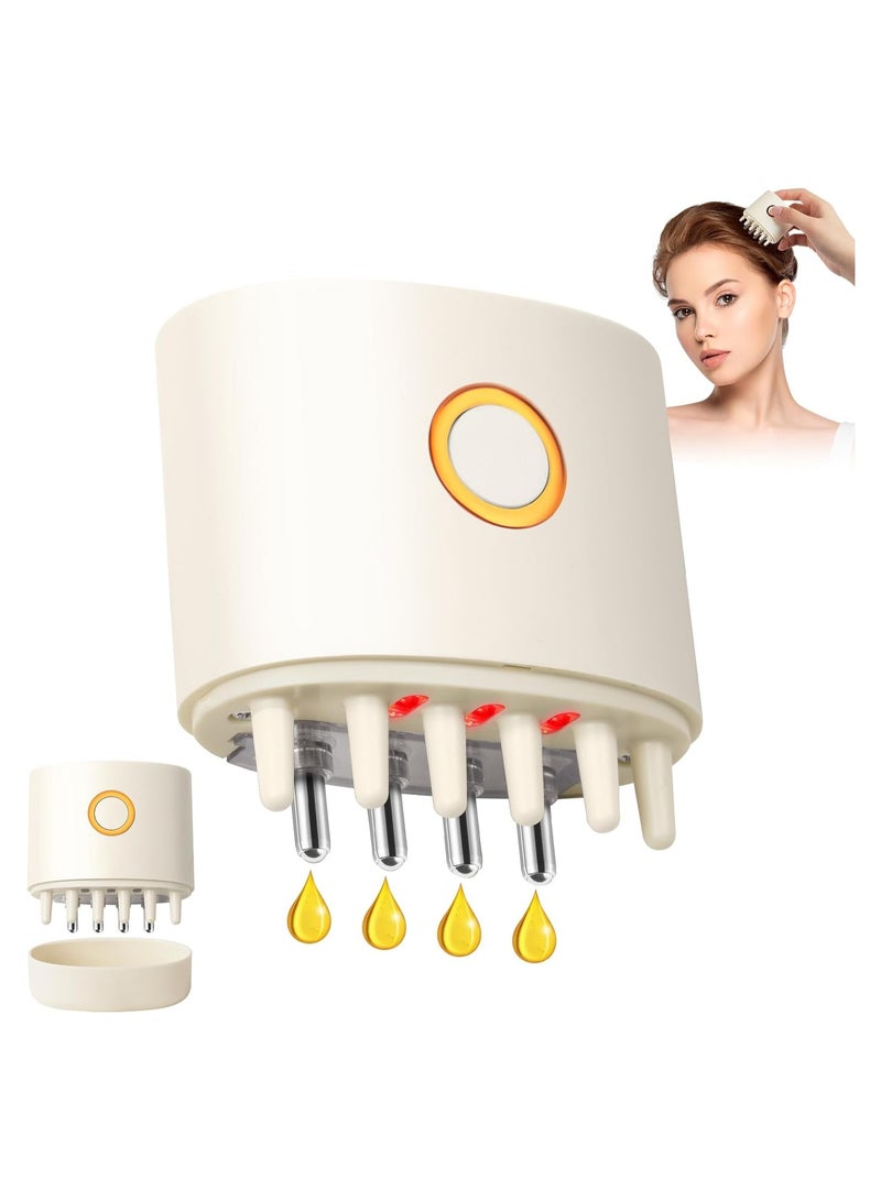 2-in-1 Electric Scalp Massager and Hair Oil Applicator Bottle, Portable Head Massager for Hair Growth, 3 Modes, Scalp Oil Dispenser with Roller Ball for Effective Hair Treatment. - Image 1