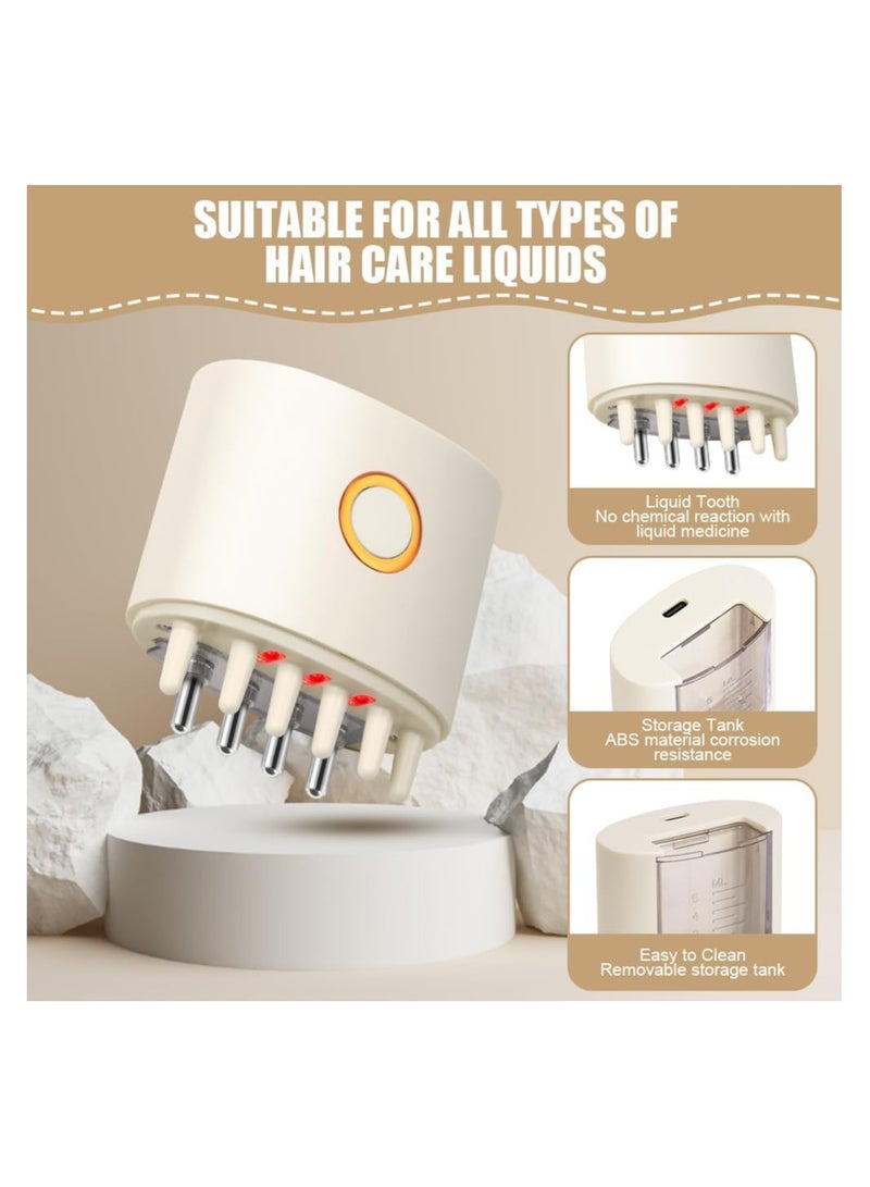2-in-1 Electric Scalp Massager and Hair Oil Applicator Bottle, Portable Head Massager for Hair Growth, 3 Modes, Scalp Oil Dispenser with Roller Ball for Effective Hair Treatment. - Image 4