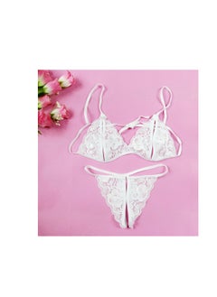 Lingerie Lace Babydoll 2 Piece  Bra and Panty Sets