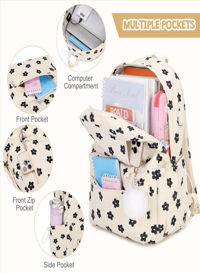 ACESAK 20 Backpack, Beige Flower, Large, Backpack - Image 3