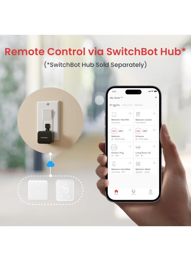 SwitchBot Smart Key Converter - Full control of your devices and keys with your mobile phone and voice - with a 600-day battery life - Image 1