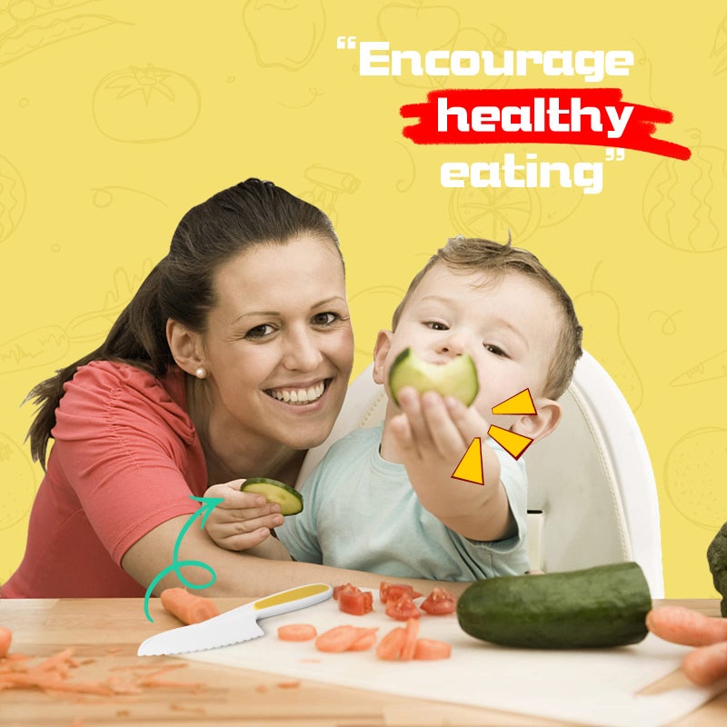 Suhctuptx Kids Kitchen Knives, Nylon Toddler Knife Set with Crinkle Cutter, Kid Safe Knife for Real Cooking, Toddlers Friendly Knifes for Kitchen Cooking & Cutting Bread Vegetable Fruit Cake - Image 5