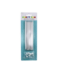 PARTY FUN Birthday Cake Candle 13Cm.6Pcs/Card 