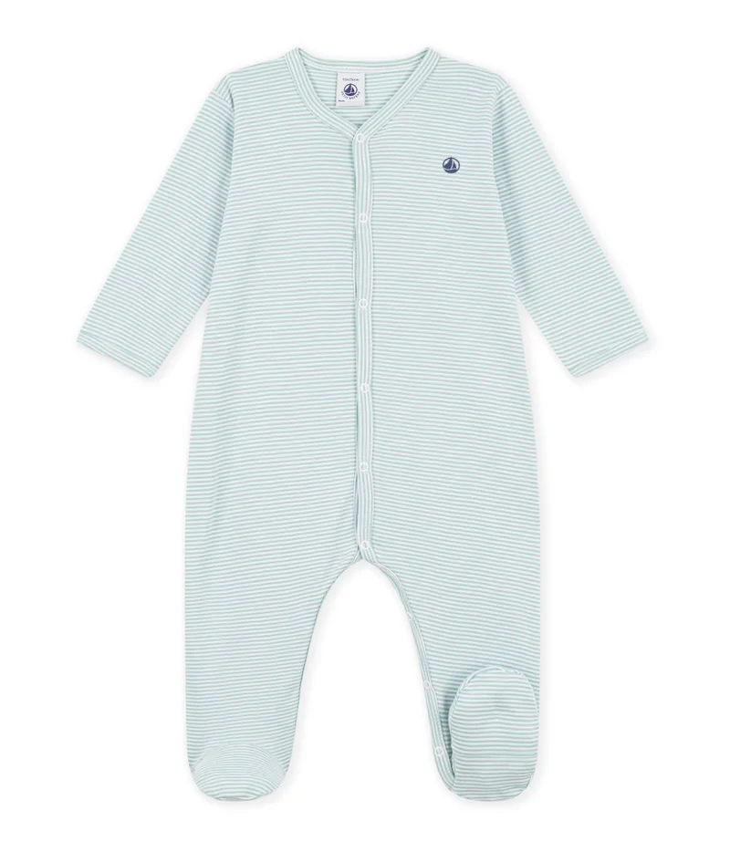 بيتي باتو Babies' Pinstriped Cotton Pyjama Suit