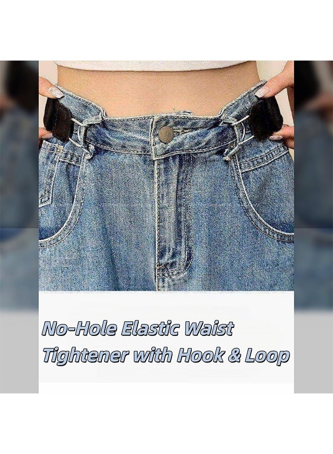2 Pcs Buckleless Belt Hook, Metal Hook Elastic Belt for Men Women, Invisible Stretch No Buckle Waistband, Adjustable Side Waistband For Work, Casual, Business, Travel, Commuting, Easy To Use - Image 3