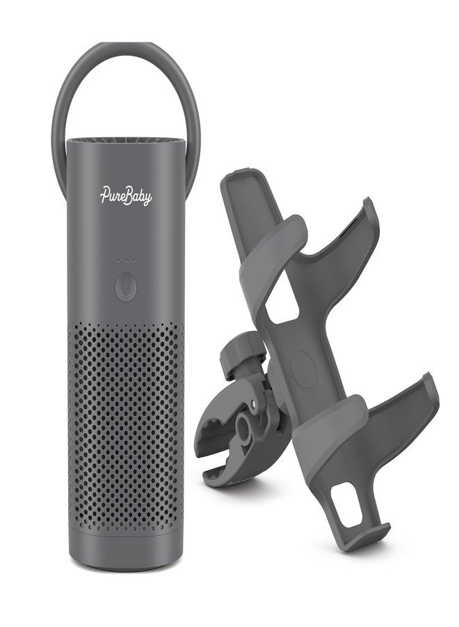 Pure Enrichment PureBaby On-the-Go Air Purifier - Portable Stroller Air Purifier & Adjustable Clamp for Car Seat, Crib, Bassinet & Playpen - True HEPA Filter Removes 99.97% of Allergens Around Baby