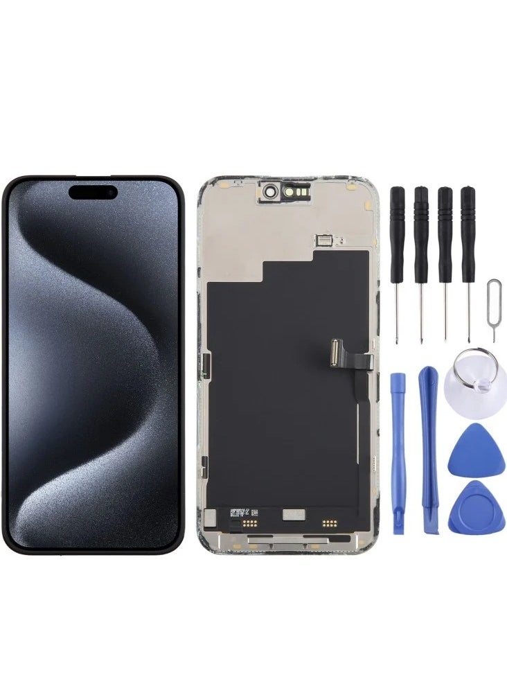 zy - LCD for iPhone 15 Pro Max Display Screen Replacement, 6.7 Inch LCD Screen for iPhone 15 Pro Max Display Digitizer Repair Kits - Image 1