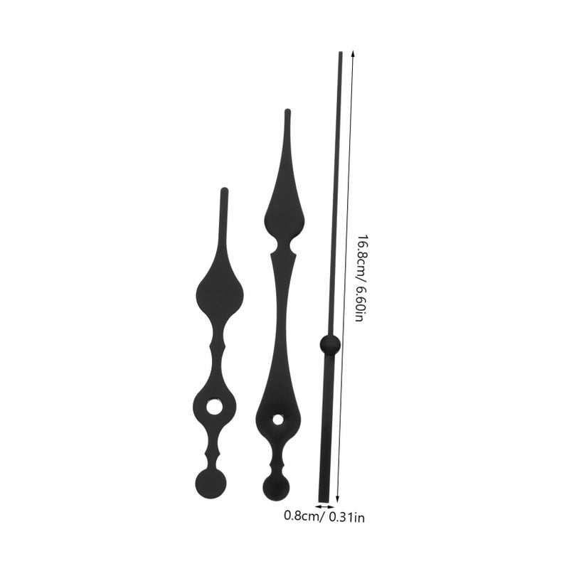 10 Piece Clock Hand Set DIY Replacement Parts Plastic Material Modern Design - Image 3